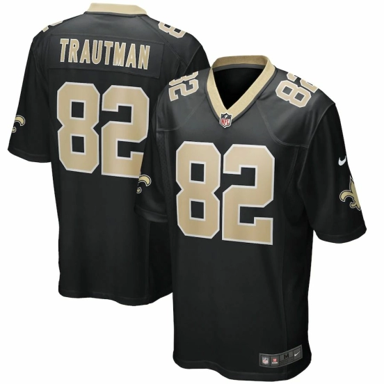 Men's Adam Trautman Black Player Limited Team Jersey