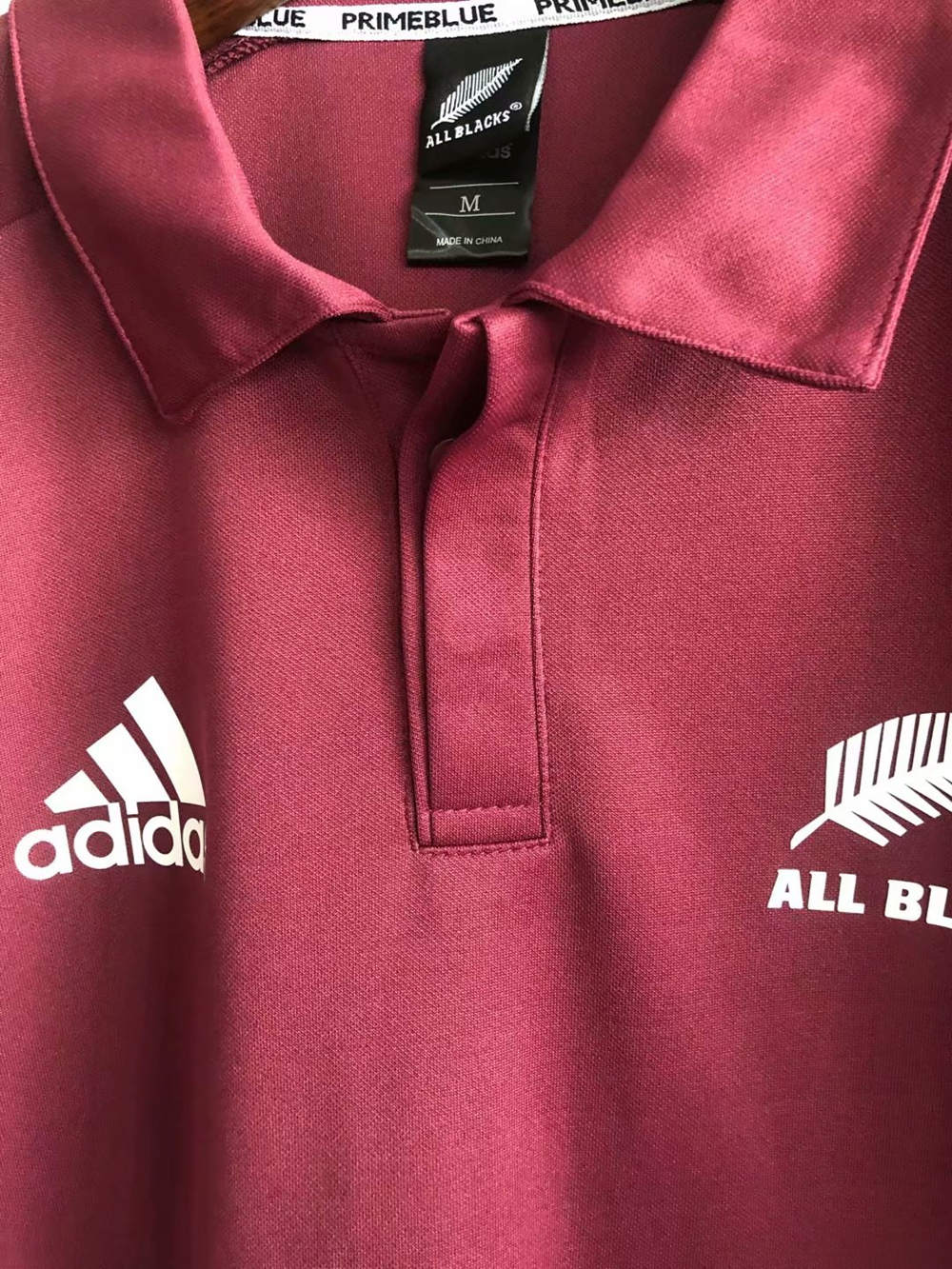 All Blacks 2020 Mens Primeblue Rugby Polo Shirt