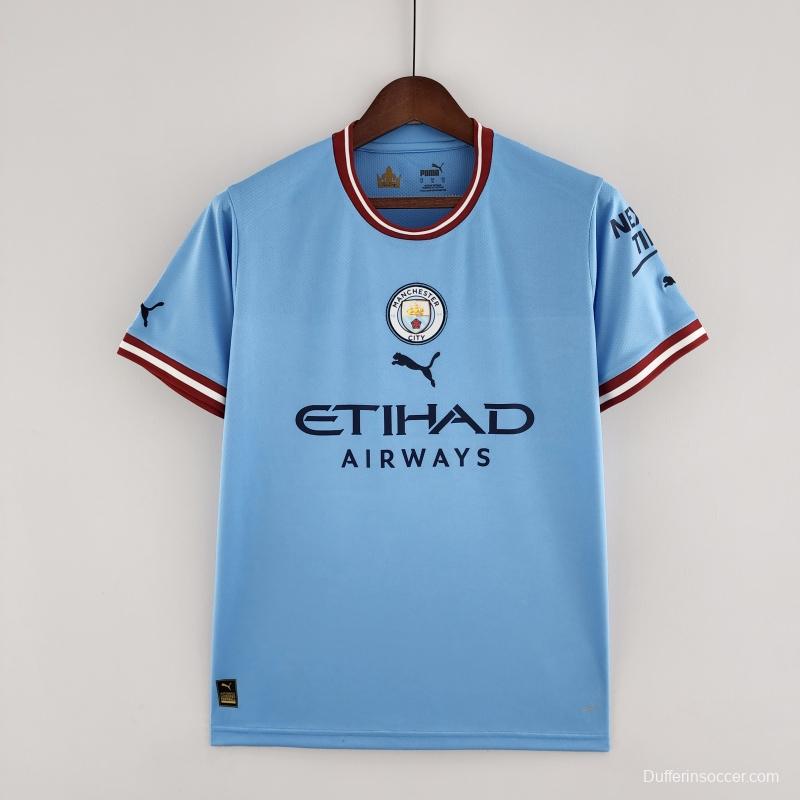Retro 22/23 Manchester City Home Jersey