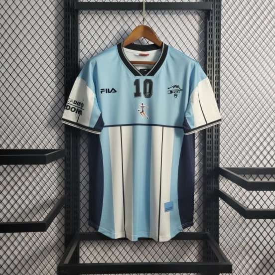 Retro 2001 Argentina MARADONA #10 Commemorative Edition Jersey