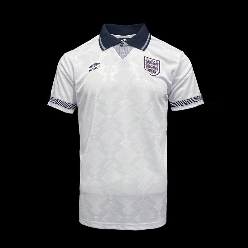 Retro 1990 England Home Soccer Jersey
