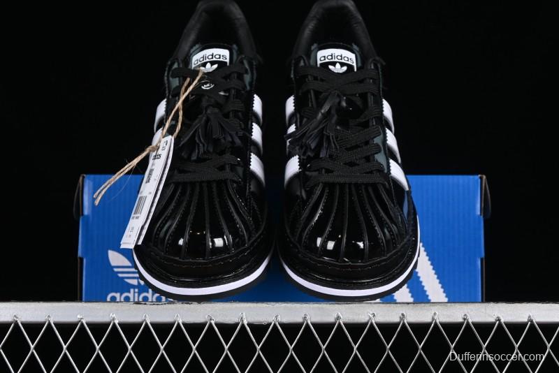 Adidas Clot x Superstar IH5953 Preppy Style Leather Sneakers with Shell Toe - IH5953