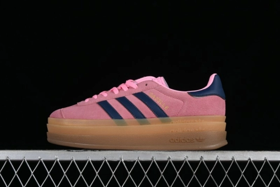 Adidas Originals Gazelle Bold H06122 Low-Top Sneakers with Thick Sole for Casual Wear, Slip-Resistant and Durable