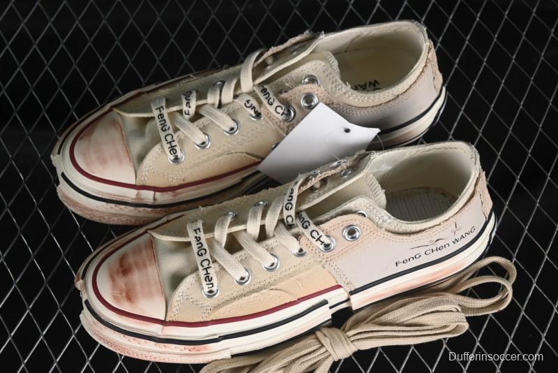 Feng Chen Wang Converse Chuck 70 Low 2-in-1 Deconstructed Canvas Sneakers - A07718C