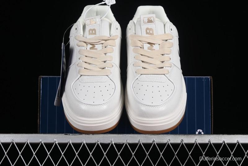 MLB Chunky Liner Metal Senior Series Lightweight Platform Casual Sneakers with 6cm Height Increase - 3ASXCLX4N50WHS