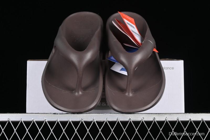 New Balance NB x TAW&TOE Co-branded Brown Ultra-Soft Cloud Cushion Beach Sandals Flip Flops - SD5601GMU