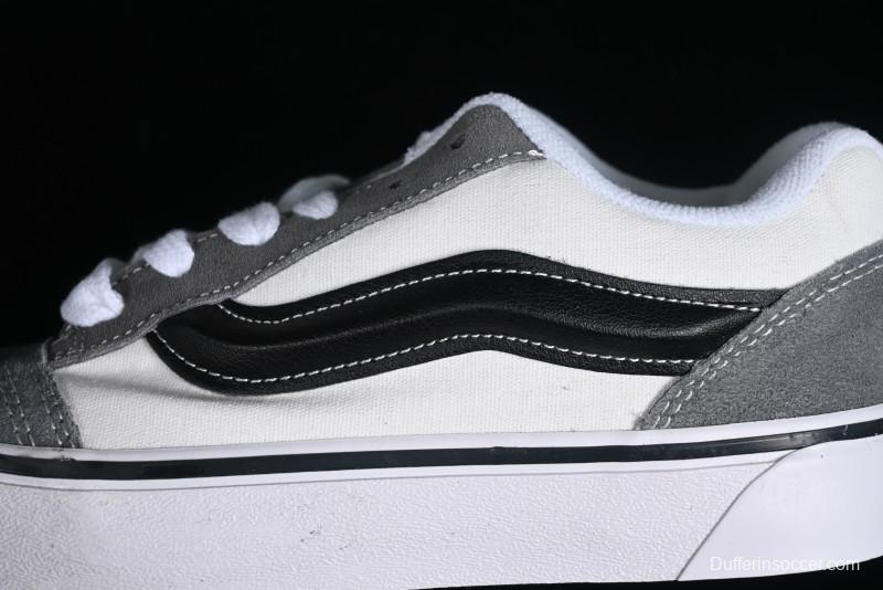 Vans Classics Knu Skool Retro Skate Shoes with Checkerboard Design - VN0009QC6PA