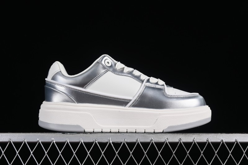 MLB Chunky Liner Metal Senior Series Lightweight Platform Casual Sneakers with 6cm Height Increase - 3ASXCLH3N50GRS