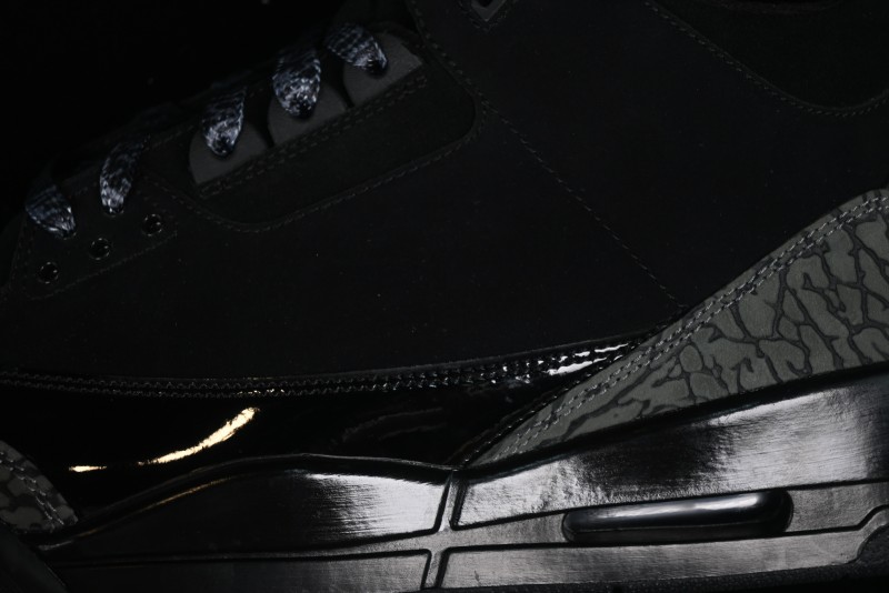 Nike Air Jordan 3 Retro Sneakers in Black with Elephant Print - CK9246-168