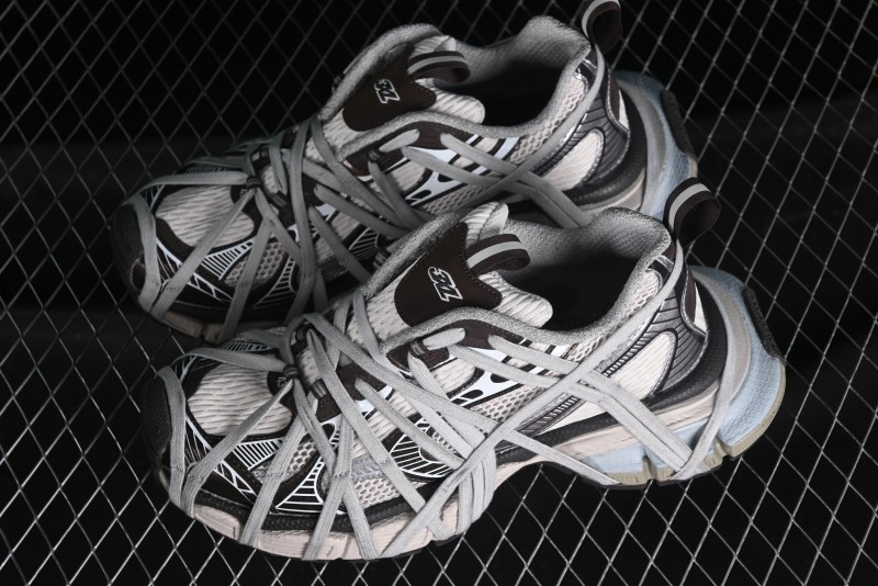 Balenciaga Phantom Sneaker 10th Generation Lace-Up Running Shoes with Transparent Heel Strap - W3XLL2097