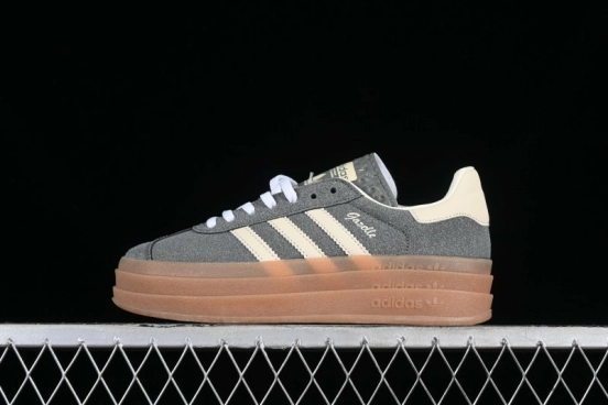 Adidas Originals Gazelle Bold IE0428 Low-Top Sneakers with Thick Sole for Casual Wear, Anti-Slip and Durable - IE0428