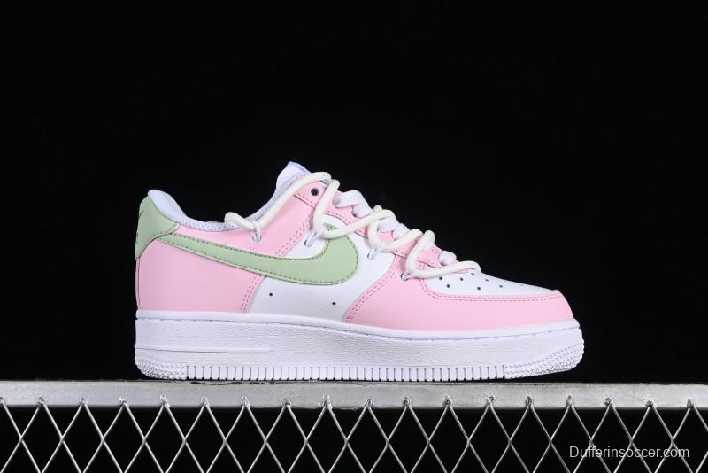 Nike Air Force 1 '07 Low Casual Sneakers with Dreamy Butterfly & Pastel Macaron Colorway - VV1998-013