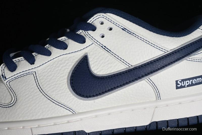 Supreme x Nike SB Dunk Low Deep Blue Colorway Low-Top Casual Skate Shoes - RM2308-238
