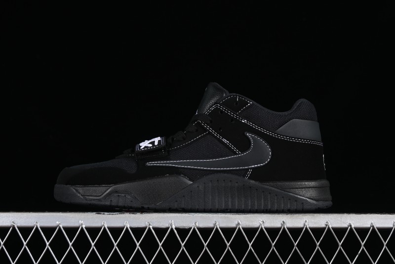 Nike Travis Scott x Jordan Cut The Check AJ1 Basketball Shoes with Velcro Strap - DR9317-001