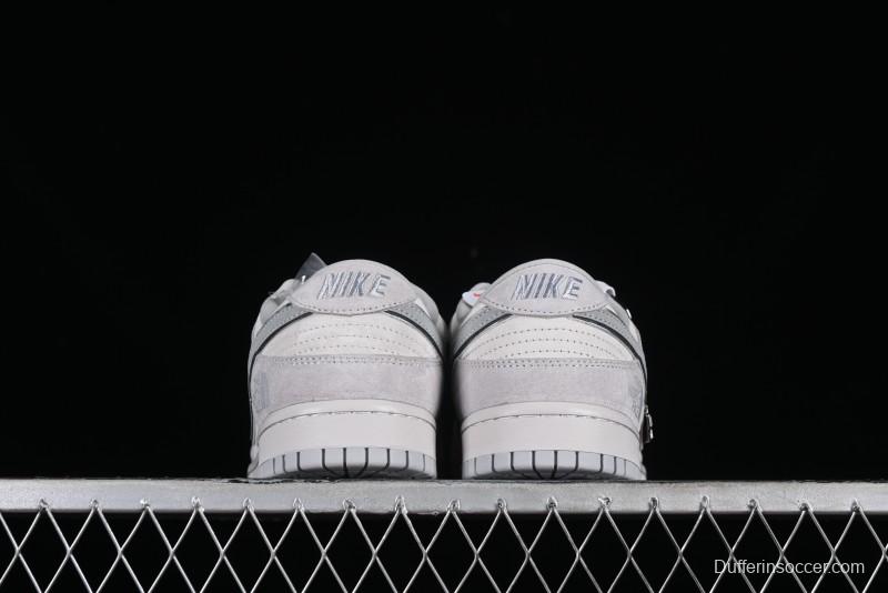 Nike Dunk Low The North Face CDG Collaboration - Light Grey Skateboarding Shoes - DQ1098-338