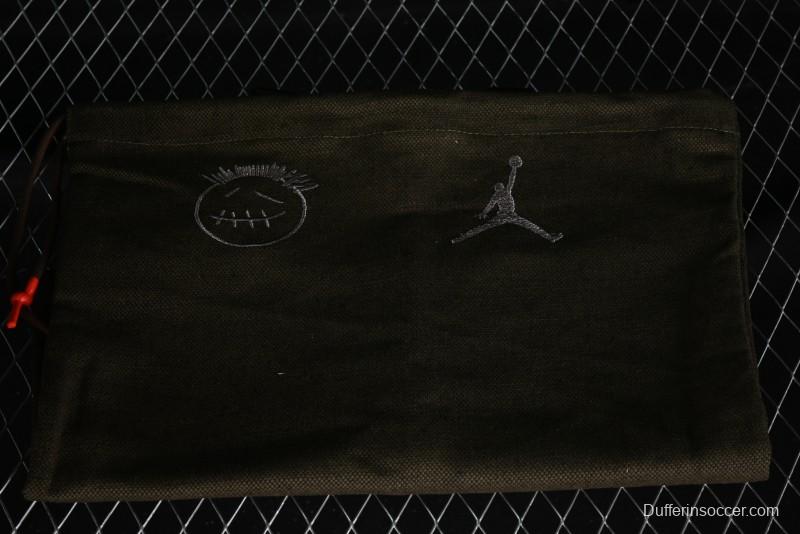 Nike Travis Scott x Jordan Cut The Check AJ1 Basketball Shoes with Velcro Design - FZ8117-100