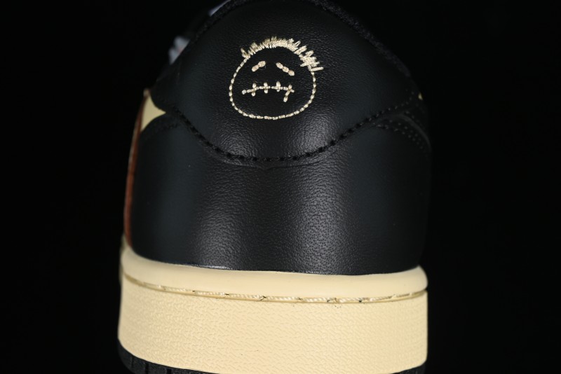 Nike Travis Scott x Air Jordan 1 Low OG AJ1 Reverse Swoosh Sneakers - DM7866-201