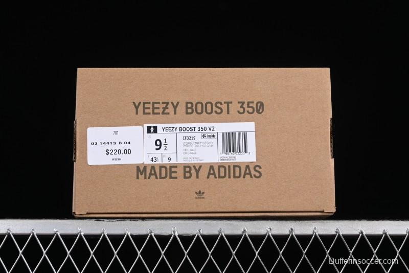 Adidas Yeezy 350 Boost V2 Running Shoes with Space Ash Colorway - IF3219