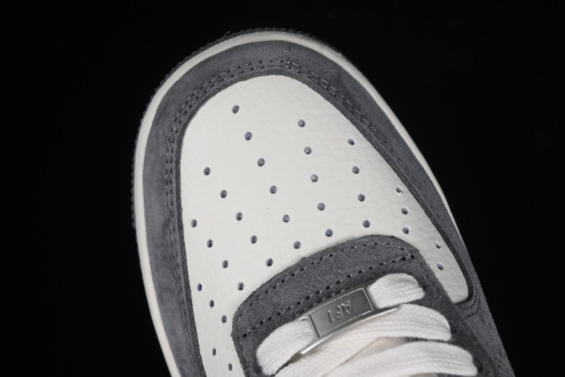 Nike Air Force 1 '07 Low LV Collaboration - Beige Grey Pigskin Casual Sneakers - HD1968-011