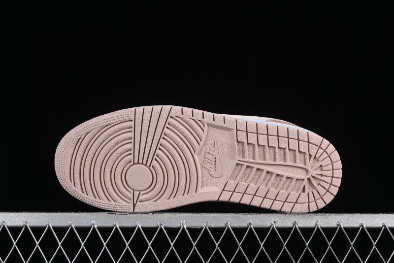 Nike Air Jordan 1 Low AJ1 White Pink Low-Top Casual Sneakers - DC0774-120