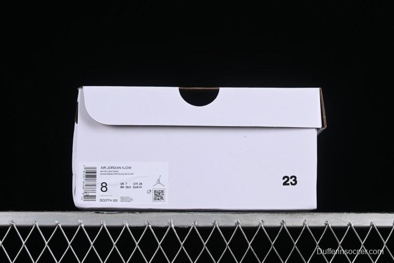 Nike Air Jordan 1 Low AJ1 White Pink Low-Top Casual Sneakers - DC0774-120