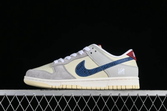 Nike SB Dunk Low UN Collaboration - Blue Dragon Scale Anniversary High-End Custom Low-Top Casual Skate Shoes - FC2025-302