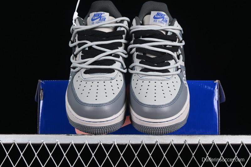 Nike Air Force 1 '07 Low Custom Strap Casual Sneakers with Kaws Collaboration - KS6869-333