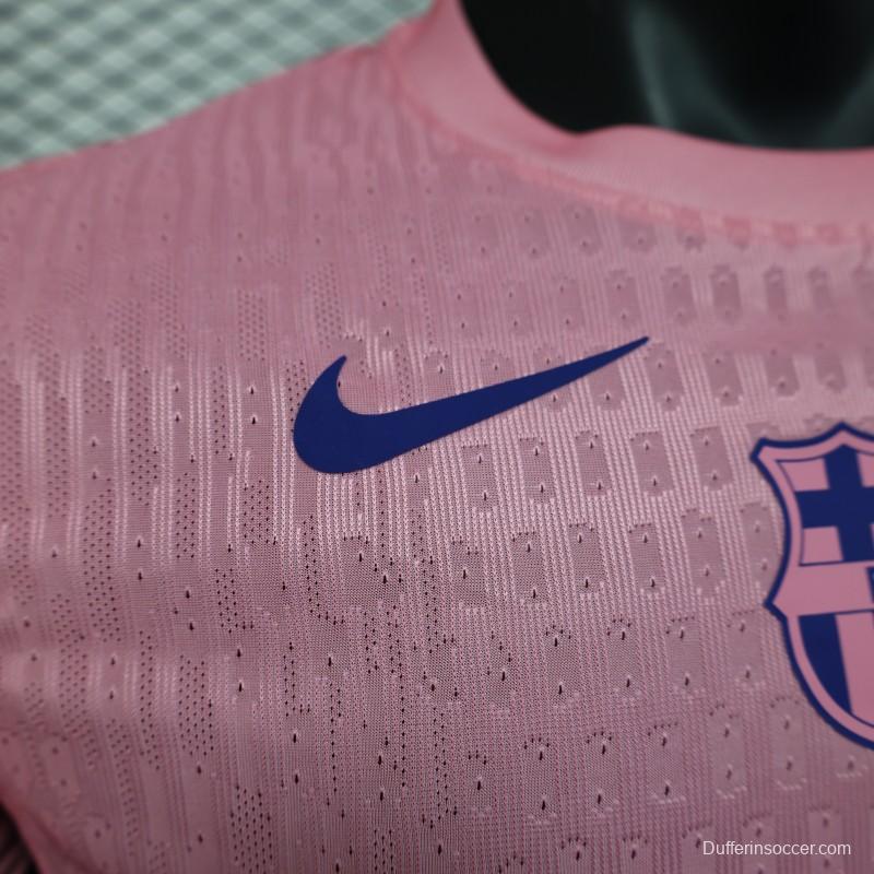 Player Version 25/26 FC Barcelona 125Th Anniversary Special Pink with Spotify Sponsor Jersey