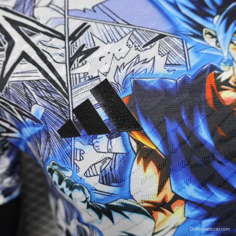 Player Version 2025 Japan White with Dragon Ball Z Anime Design Jersey
