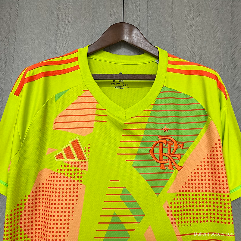 25/26 Flamengo Goalkeeper Fluorescent Green Jersey S-XXXXL