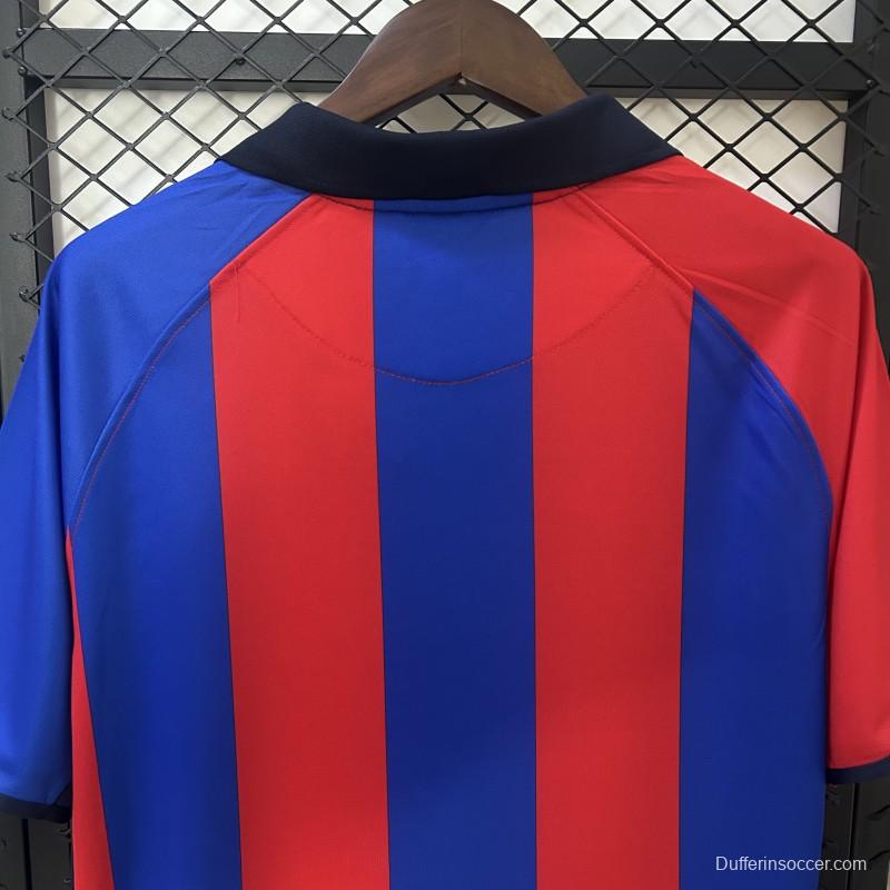 01/02 Retro Barcelona Home Jersey