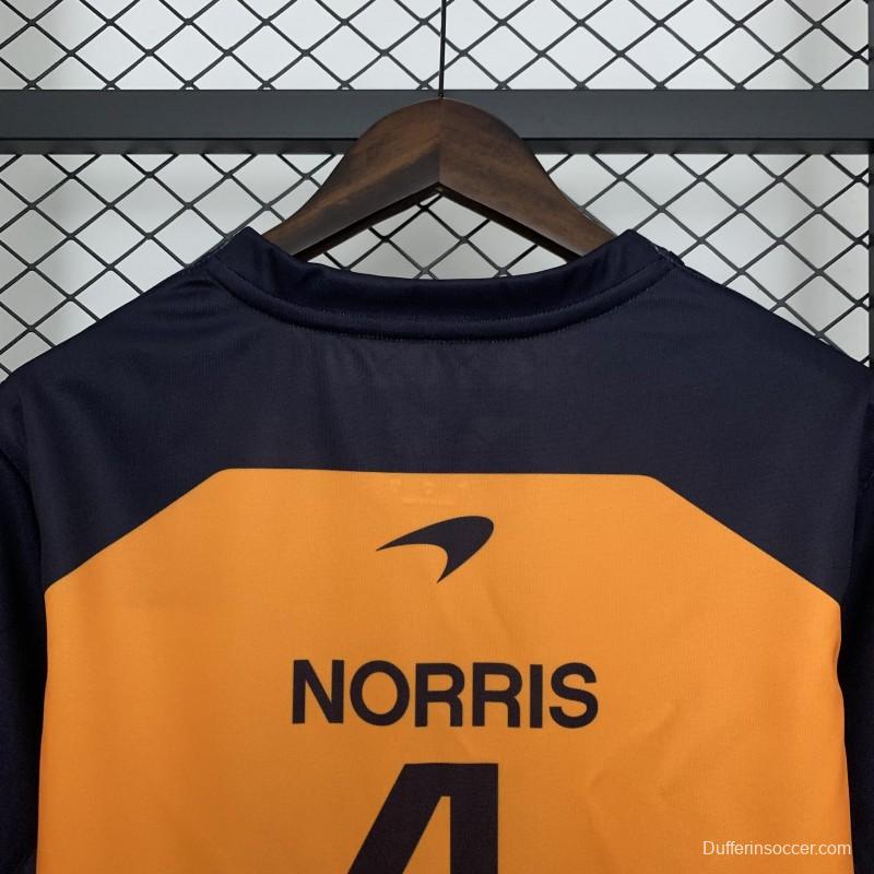 2025 F1 Formula Orange/Black Mclaren Norris T-Shirt