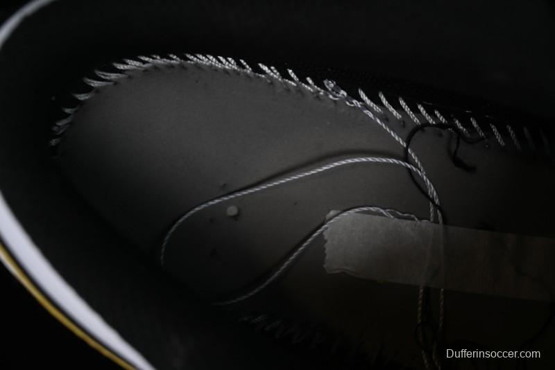 Nike Air Jordan 1 Low AJ1 Basketball Shoes with Black White Gold Swoosh - 553558-172