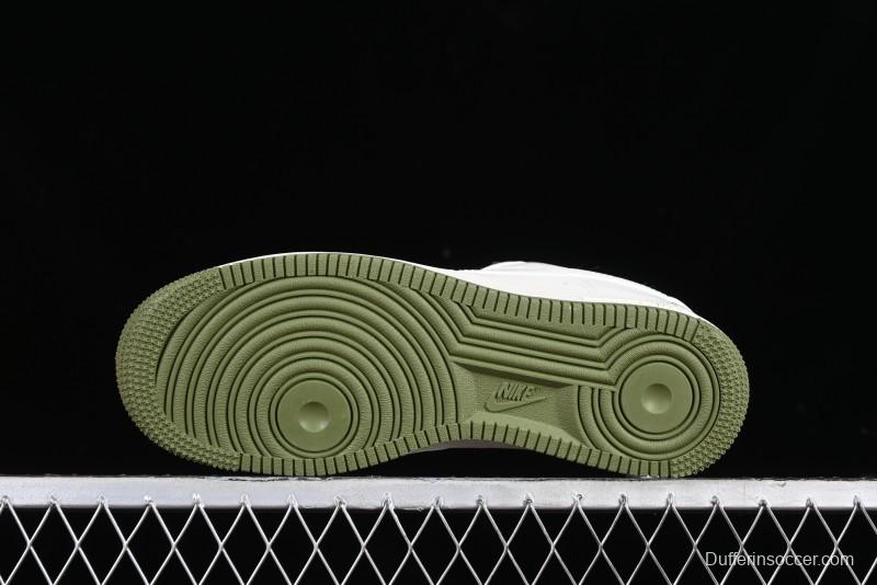 Nike Air Force 1 '07 Low LV Collaboration - Beige Green Double Swoosh Casual Sneakers - XZ6188-003
