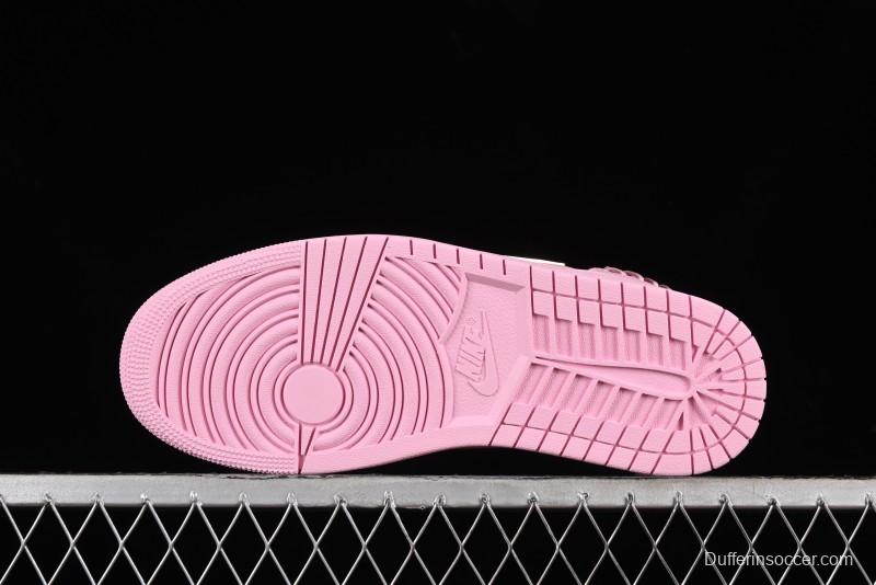 Nike Air Jordan 1 Low "Method of Make" Casual Sneakers with Woven Detailing - FN5032-600