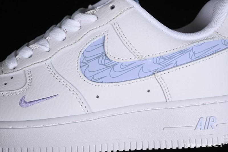 Nike Air Force 1 '07 Low Hazy Purple Casual Sneakers with Full-Length Air Solo Cushion - FB8971-800