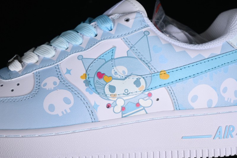 Nike Air Force 1 Low Witch Collaboration Custom Leather Sneakers with Full-Length Air Cushion - CW2288-111