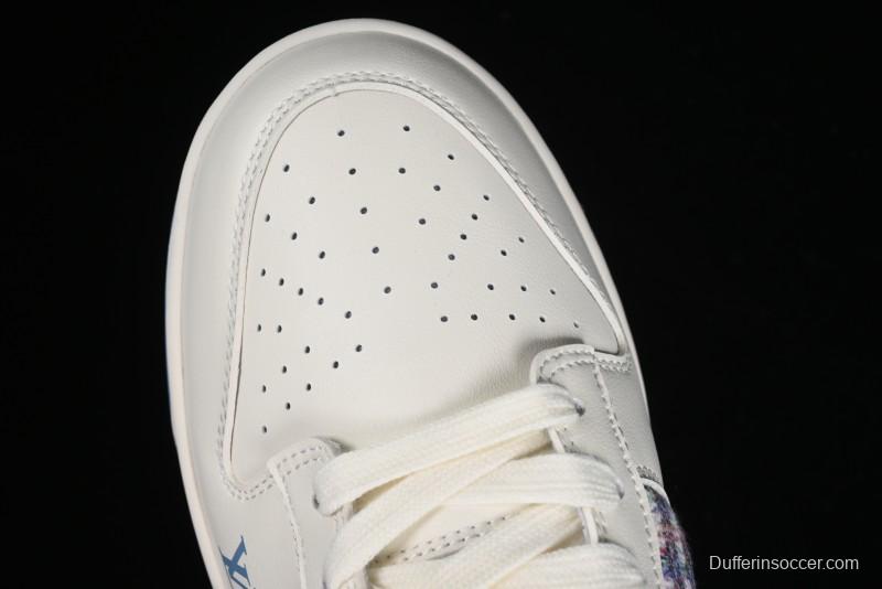 Nike SB Dunk Low LV Collaboration - Beige Blue Chanel Style Anniversary High-End Custom Low-Top Casual Sneakers - XX2025-323