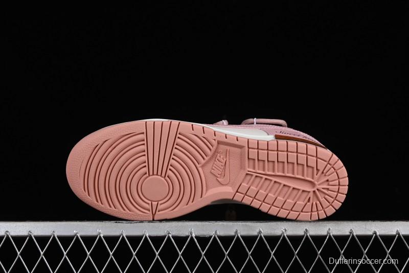 Nike Dunk Low ESS Custom Edition Rose Pink Retro Sweetheart Low-Top Casual Sneakers - DD1503-118