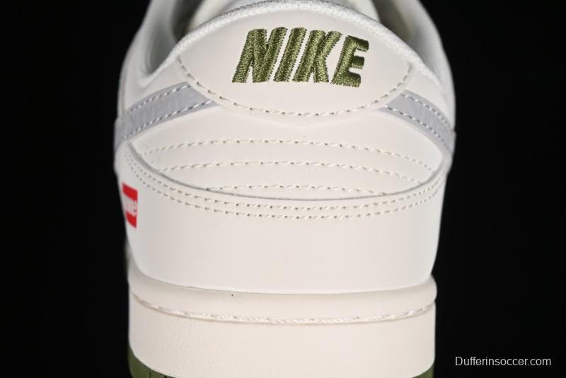 Nike SB Dunk Low Supreme Collaboration - Beige Anniversary High-End Custom Low-Top Casual Sneakers - XX2025-330