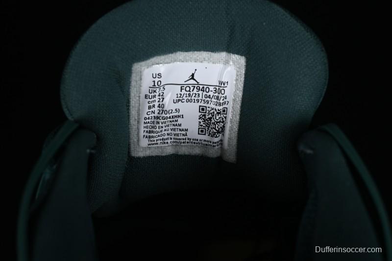 Nike Air Jordan 4 Remastered Military Green Retro Sneakers - FQ7940-300