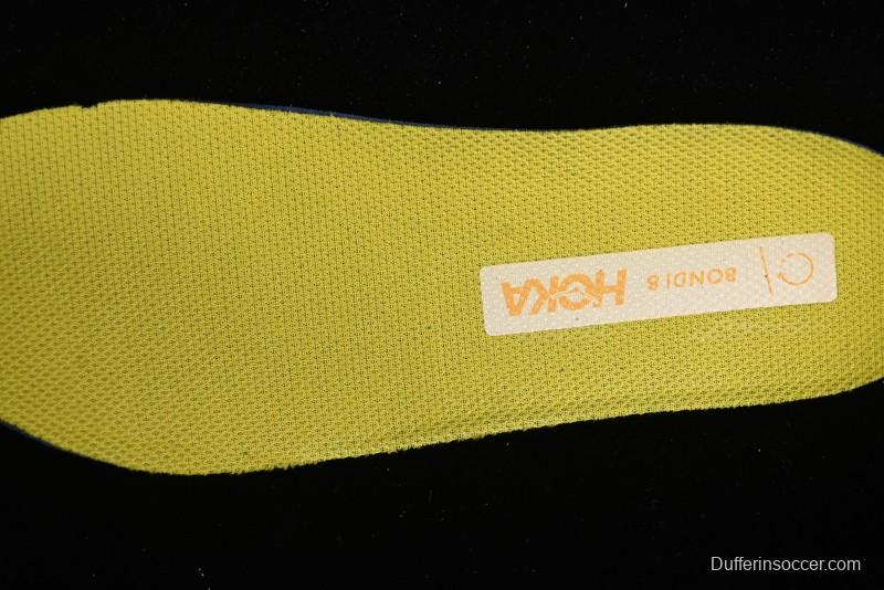 HOKA ONE ONE Bondi 8 Functional Cushioned Running Shoes with Engineered Mesh Upper - 1127954 SSCA