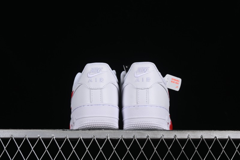 Nike Air Force 1 '07 Low Casual Sneakers with Anime Graffiti Style Crime Scene Design - 315122-211