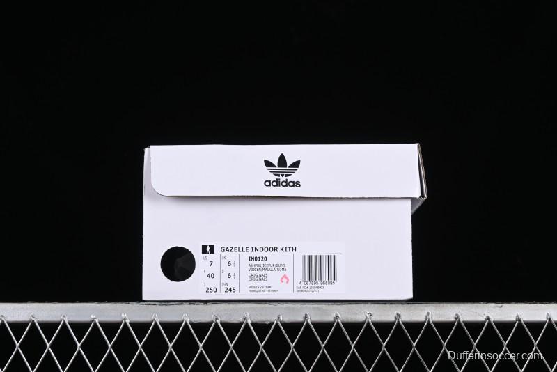 Adidas Originals Gazelle Indoor Kith Retro Casual Slip-Resistant Wear-Resistant Low-Top Sneakers - IH0120