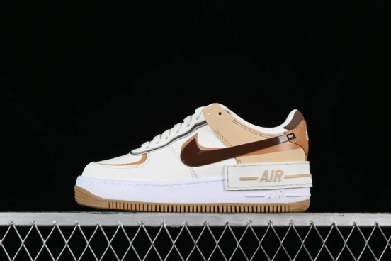 Nike Air Force 1 Shadow Low-Top Sneakers with Lightweight EVA Midsole and Anti-Slip RB Rubber Outsole - DZ1847-106