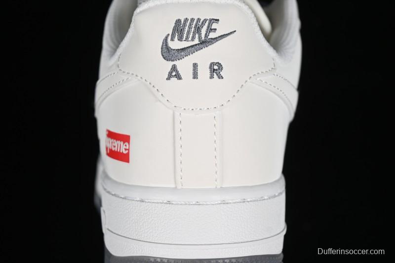 Nike Air Force 1 '07 Low LV Collaboration - White Grey Two-Tone Low-Top Casual Sneakers - XZ6188-005