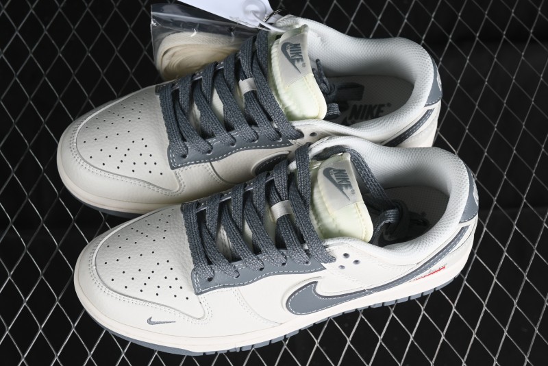 Nike SB Dunk Low Supreme Stone Island Collaboration - Beige Grey Starry Sky Anniversary High-End Custom Low-Top Casual Skate Shoes - BB9866-002