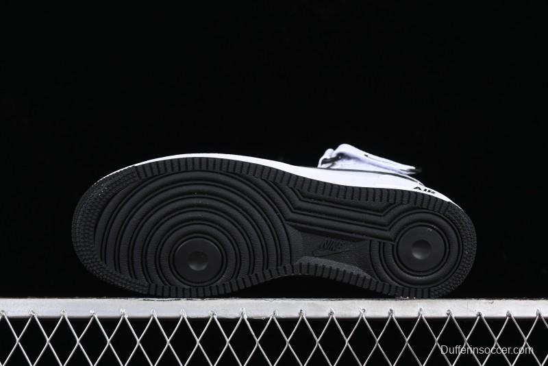 Nike Air Force 1 '07 Mid Casual Sneakers in White/Black - DV0806-101