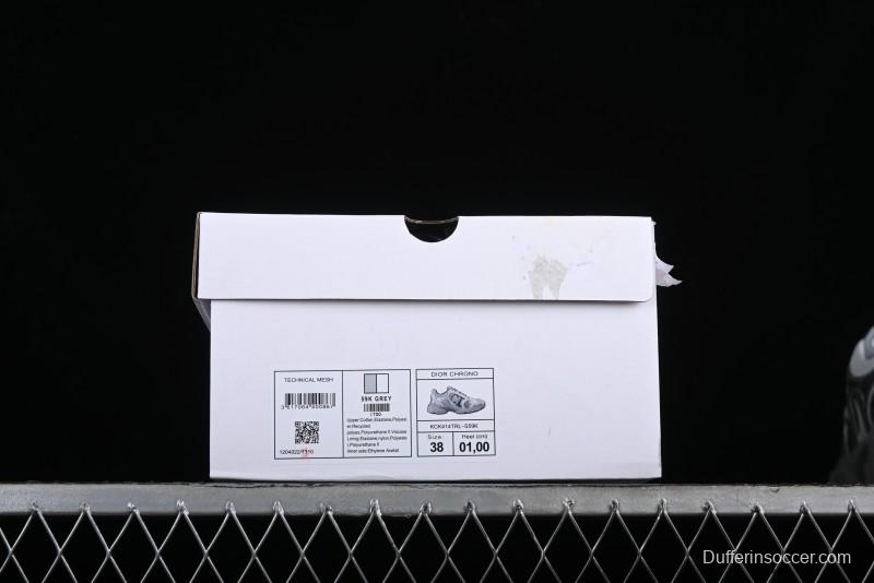 Dior Chrono Round Toe Lace-Up Lifestyle Casual Running Sneakers - 59K GREY