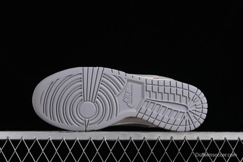 Nike SB Dunk Low LV Collaboration - Beige Grey Lamborghini Anniversary Custom Low-Top Casual Sneakers - FC1688-191